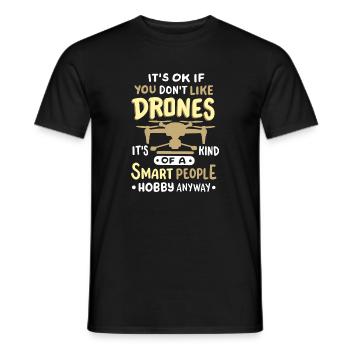 Drohnen Quadrocopter RC Drohnenpilot - Männer T-Shirt - Schwarz - Vorne - AI Model Male 178 light (178cm)