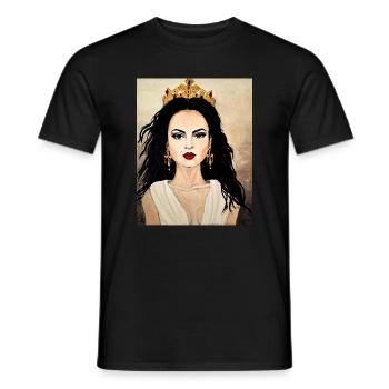 Königin - Männer T-Shirt - Schwarz - Vorne - AI Model Male 178 light (178cm)