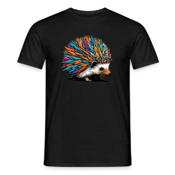 Hérisson - T-shirt homme - noir - Devant - AI Model Male 178 light (178cm)