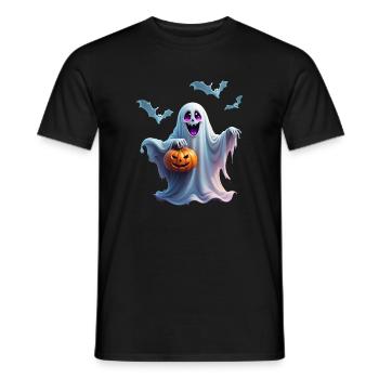 Das charmante Halloween-Design vermittelt. - Männer T-Shirt - Schwarz - Vorne - AI Model Male 178 light (178cm)