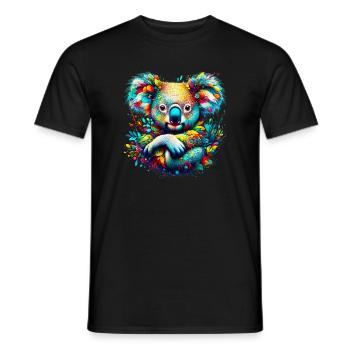 Koala - T-shirt homme - noir - Devant - AI Model Male 178 light (178cm)