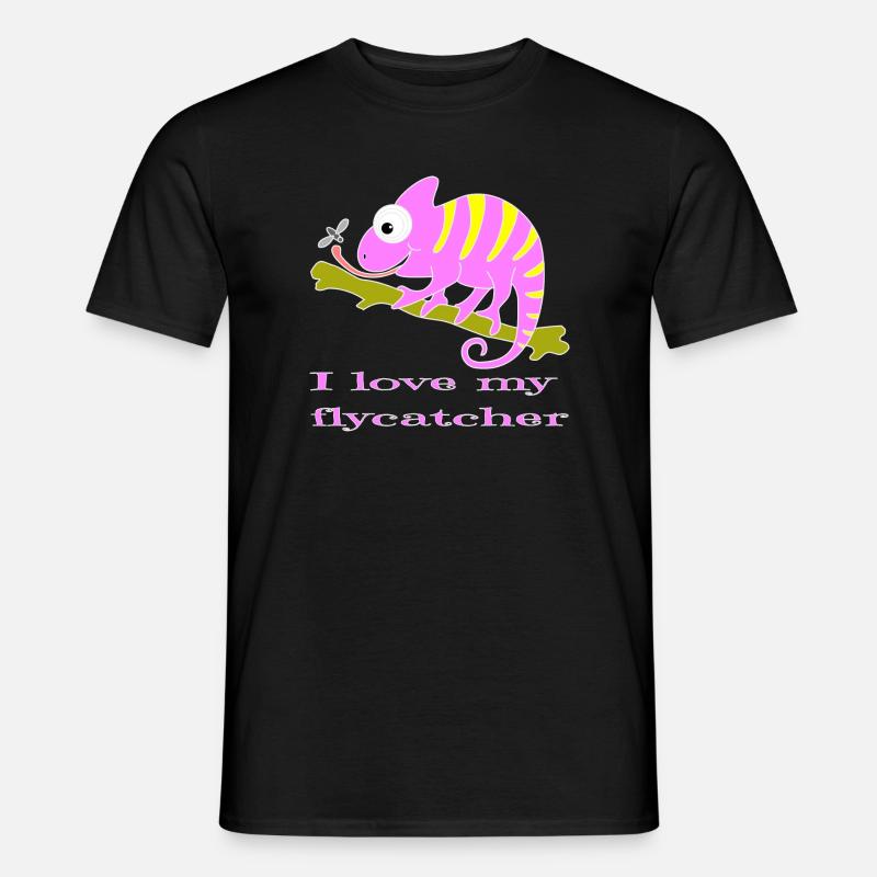 Chamaeleon tier - Männer T-Shirt - Schwarz