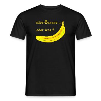 Banane - T-shirt homme - noir - Devant - AI Model Male 178 light (178cm)