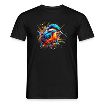Kingfisher - Men's T-Shirt - black - Front - AI Model Male 178 light (178cm)