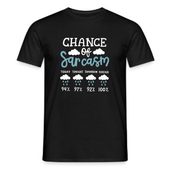 Sarkasmus sarkastischer Humor - Männer T-Shirt - Schwarz - Vorne - AI Model Male 178 light (178cm)