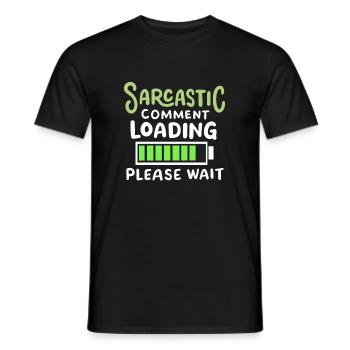 sarkastisch lustig Sarkasmus - Männer T-Shirt - Schwarz - Vorne - AI Model Male 178 light (178cm)
