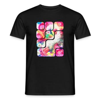 Magic Feather Creativity - Sonja Ariel von Staden - Men's T-Shirt - black - Front - AI Model Male 178 light (178cm)