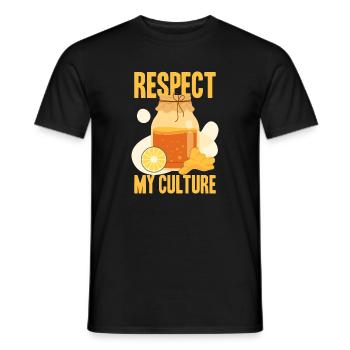 Respect My Culture - Men's T-Shirt - black - Front - AI Model Male 178 light (178cm)