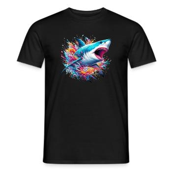 Requin - T-shirt homme - noir - Devant - AI Model Male 178 light (178cm)