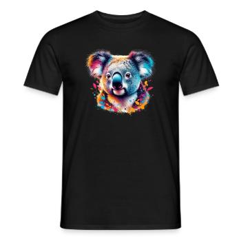 Koala - Men's T-Shirt - black - Front - AI Model Male 178 light (178cm)