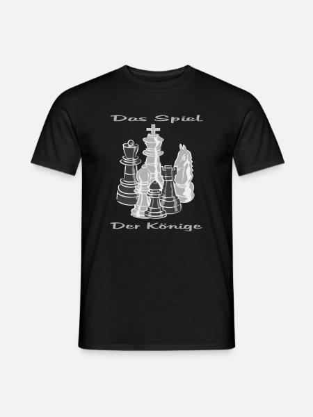Schach figuren - Männer T-Shirt - Schwarz