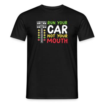 Drag Racing Rennwagen Drag Racer - Männer T-Shirt - Schwarz - Vorne - AI Model Male 178 light (178cm)