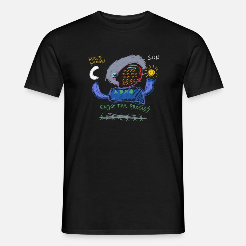 Enjoy the process - Men’s T-shirt - black