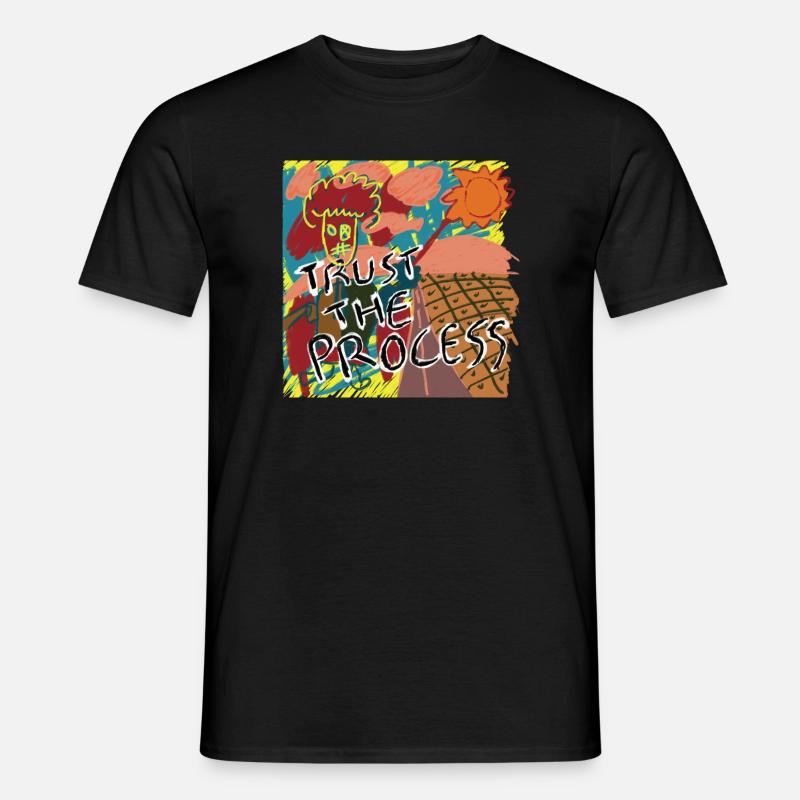 Trust the process - Männer T-Shirt - Schwarz