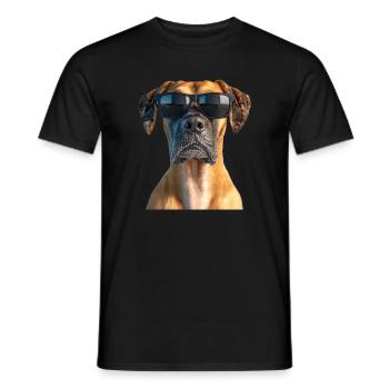 Great Dane Hatz Male Saupacker Great Dane - Men's T-Shirt - black - Front - AI Model Male 178 light (178cm)