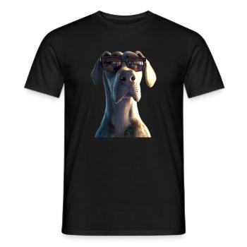 Great Dane Hatz Male Saupacker Great Dane - Men's T-Shirt - black - Front - AI Model Male 178 light (178cm)