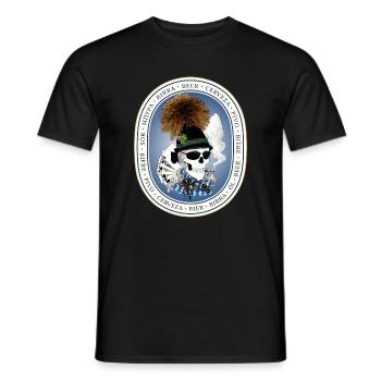 Beer Tent Skull - Men's T-Shirt - black - Front - AI Model Male 178 light (178cm)