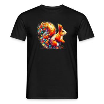 Squirrel - Men's T-Shirt - black - Front - AI Model Male 178 light (178cm)