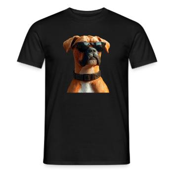 German Boxer Dog Boxer Club German Boxer Club - Men's T-Shirt - black - Front - AI Model Male 178 light (178cm)
