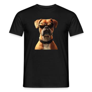 German Boxer Dog Boxer Club German Boxer Club - Men's T-Shirt - black - Front - AI Model Male 178 light (178cm)