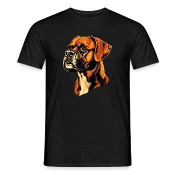 German Boxer Dog Boxer Club German Boxer Club - Men's T-Shirt - black - Front - AI Model Male 178 light (178cm)