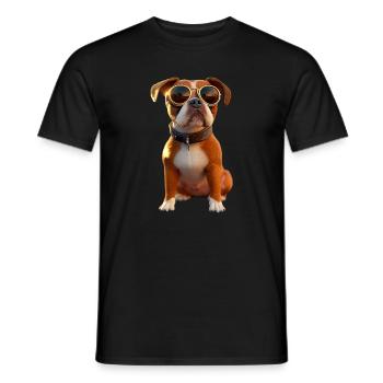 German Boxer Dog Boxer Club German Boxer Club - Men's T-Shirt - black - Front - AI Model Male 178 light (178cm)