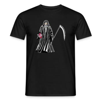 La Faucheuse - T-shirt homme - noir - Devant - AI Model Male 178 light (178cm)
