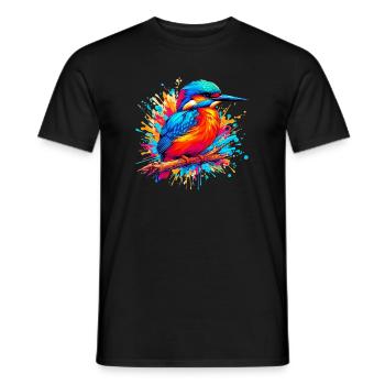 Kingfisher - Men's T-Shirt - black - Front - AI Model Male 178 light (178cm)