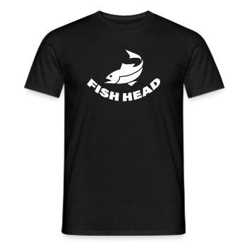 FISH HEAD - Männer T-Shirt - Schwarz - Vorne - AI Model Male 178 light (178cm)
