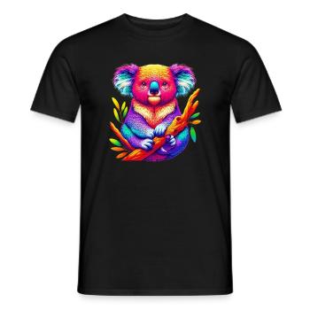 Koala - T-shirt homme - noir - Devant - AI Model Male 178 light (178cm)