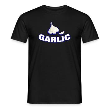 GARLIC - Männer T-Shirt - Schwarz - Vorne - AI Model Male 178 light (178cm)