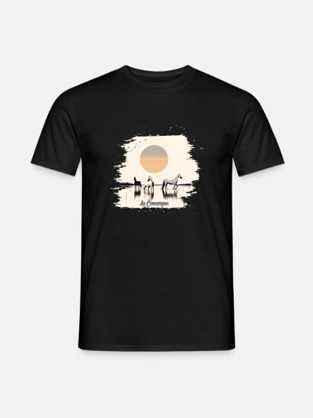 Die Camargue - Männer T-Shirt - Schwarz