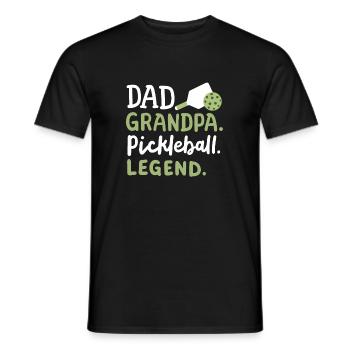Pickleball-Spieler Papa Opa - Männer T-Shirt - Schwarz - Vorne - AI Model Male 178 light (178cm)