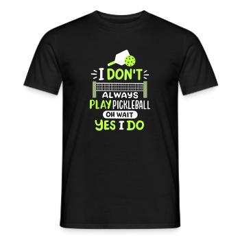 Pickleball-Spieler Paddleball - Männer T-Shirt - Schwarz - Vorne - AI Model Male 178 light (178cm)