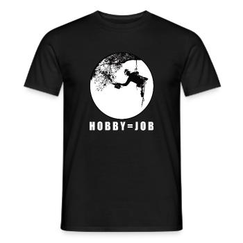 Arborist Tree care - my profession is my hobby - Men's T-Shirt - black - Front - AI Model Male 178 light (178cm)