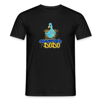 Gangster Dodo funny comic style - Men's T-Shirt - black - Front - AI Model Male 178 light (178cm)
