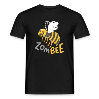 Zombie Biene Halloween - Männer T-Shirt - Schwarz - Vorne - AI Model Male 178 light (178cm)