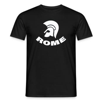 ROME - Männer T-Shirt - Schwarz - Vorne - AI Model Male 178 light (178cm)