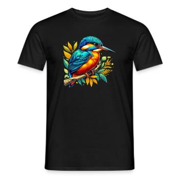 Kingfisher - Men's T-Shirt - black - Front - AI Model Male 178 light (178cm)