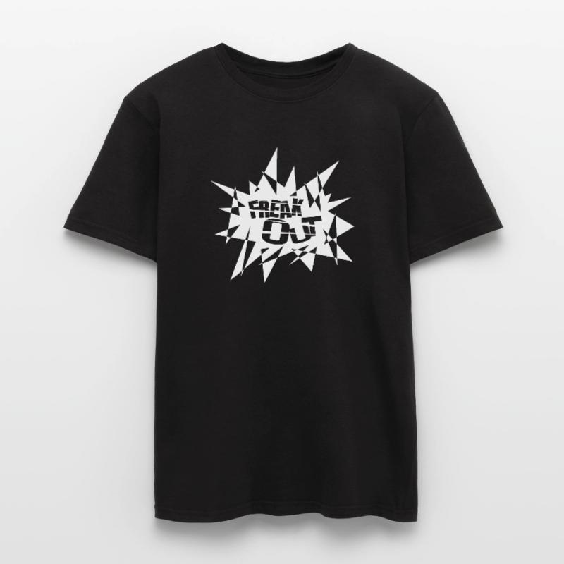 Angular Explosion Burst Text Men’s T-shirt