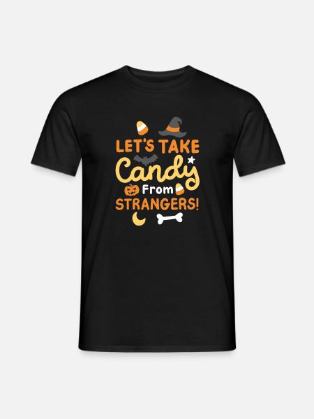 Halloweenkostüm „Süßes oder Saures“ Party - Männer T-Shirt - Schwarz