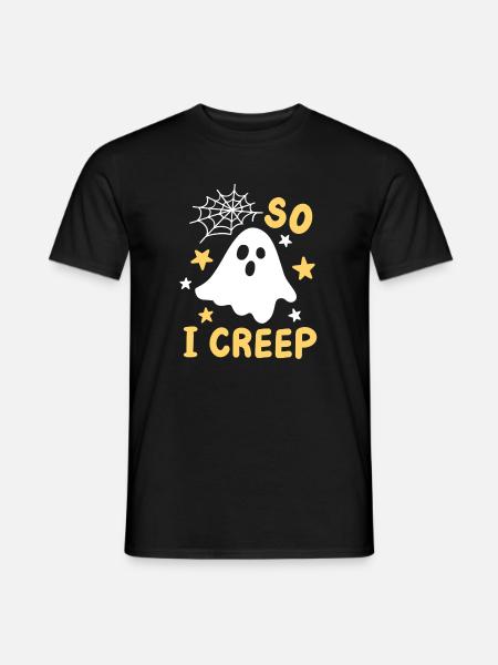 Geist Halloweenkostüm - Männer T-Shirt - Schwarz