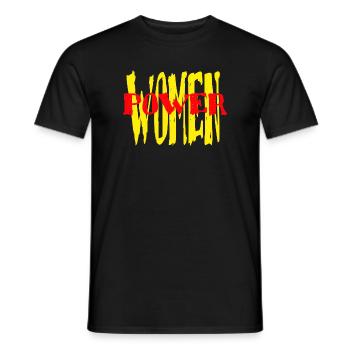WOMENPOWER WELTFRAUENTAG Frauentag - Männer T-Shirt - Schwarz - Vorne - AI Model Male 178 light (178cm)