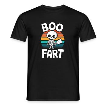 Furzendes Skelett – Lustiges Halloween - Männer T-Shirt - Schwarz - Vorne - AI Model Male 178 light (178cm)