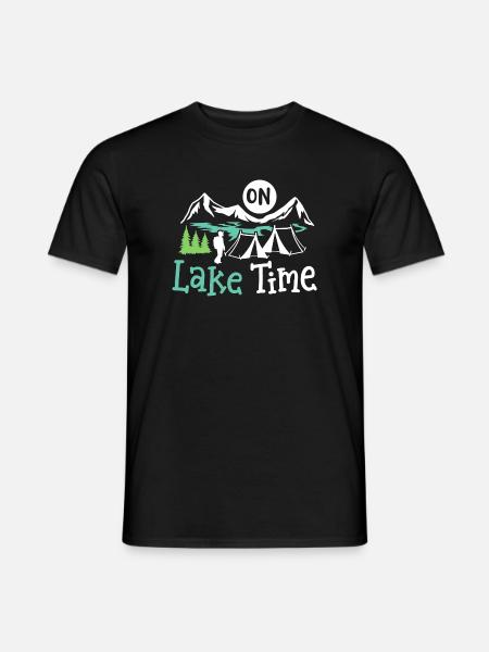 See Camping Zelten - Männer T-Shirt - Schwarz