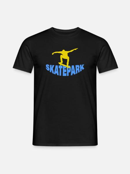 SKATEPARK - Männer T-Shirt - Schwarz