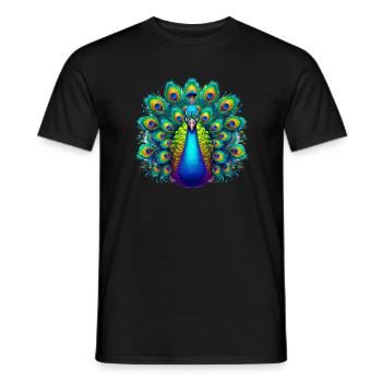 Paon - T-shirt homme - noir - Devant - AI Model Male 178 light (178cm)