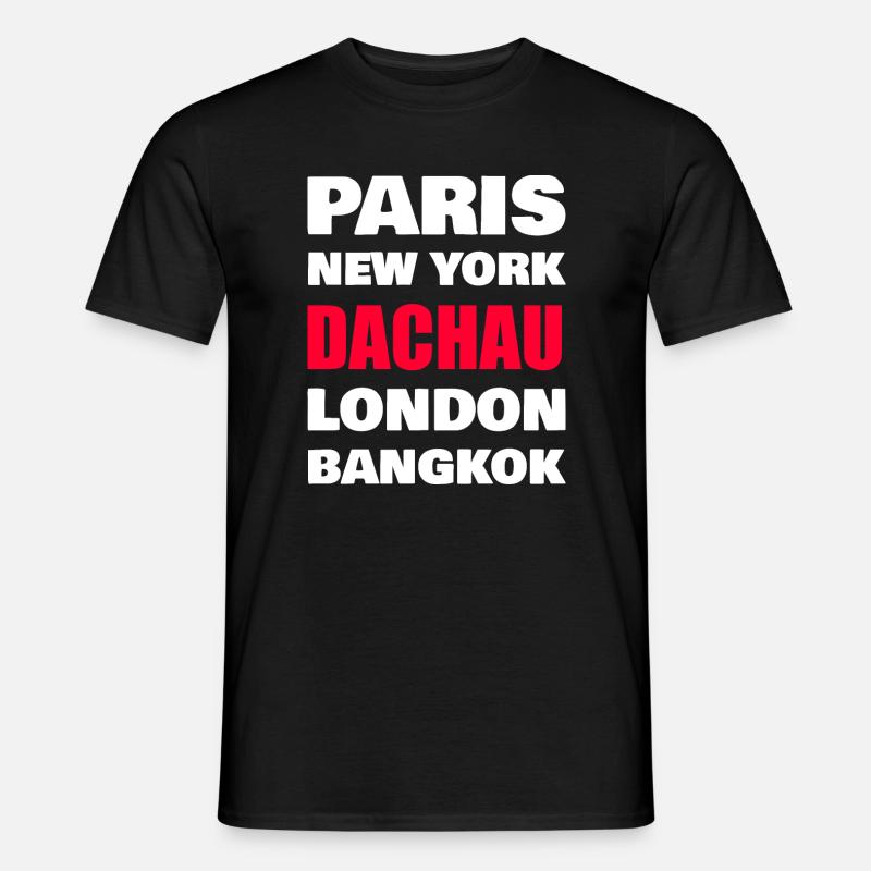 Dachau  - Männer T-Shirt - Schwarz
