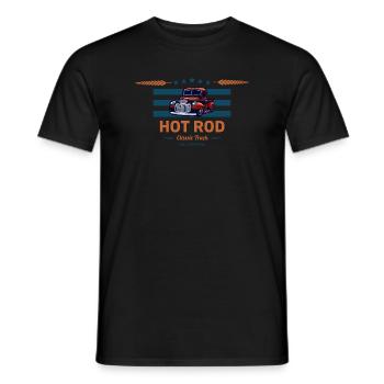 hot rod / hot rods - Men's T-Shirt - black - Front - AI Model Male 178 light (178cm)