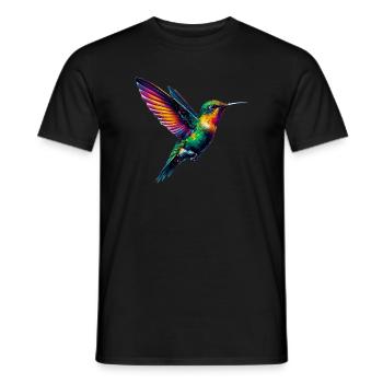 Colibri - T-shirt homme - noir - Devant - AI Model Male 178 light (178cm)